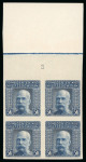Stamp of Bosnia and Herzegovina » Austrian Post Offices Bosnien-Herzegowina 1906, Landschaftsbilder blocks m. Plattennummern