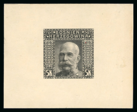 Stamp of Bosnia and Herzegovina » Austrian Post Offices Bosnien-Herzegowina 1906, Landschaftsbilder schwarz Einzelproben