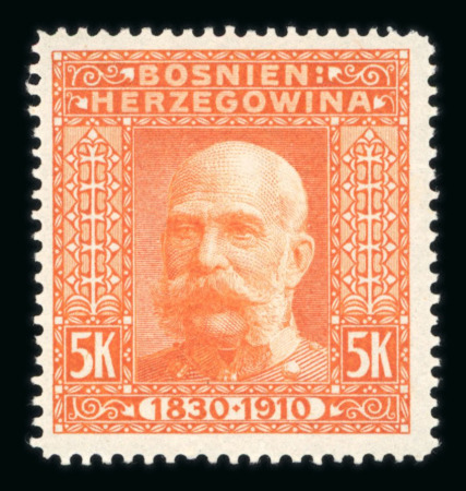 Stamp of Bosnia and Herzegovina » Austrian Post Offices Bosnia Bosnien-Herzegowina 1910, 80. Geburtstag KFJ