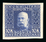 Stamp of Bosnia and Herzegovina » Austrian Post Offices Bosnia Bosnien-Herzegowina 1912, Freimarken KFJ
