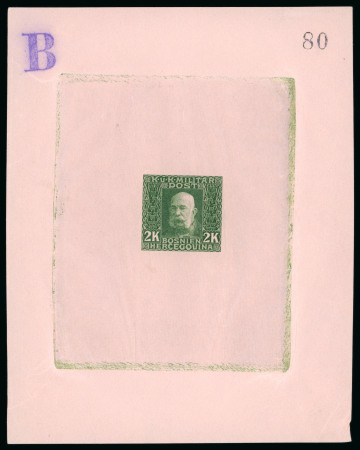 Stamp of Bosnia and Herzegovina » Austrian Post Offices Austria Bosnia Bosnien-Herzegowina 1912, Freimarken KFJ Einzelproben