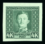 Stamp of Bosnia and Herzegovina Bosnia Bosnien-Herzegowina 1917, Kaiser Karl