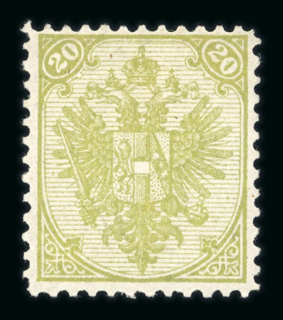 Stamp of Bosnia and Herzegovina » Austrian Post Offices Bosnia, Bosnien-Herzegowina, 1892 Steindruck 20kr