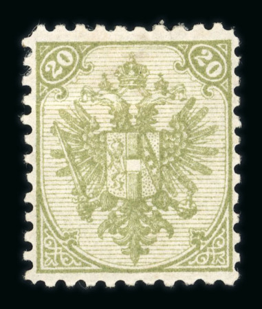 Stamp of Bosnia and Herzegovina » Austrian Post Offices Bosnia, Bosnien-Herzegowina, 1890 Steindruck 20Kr