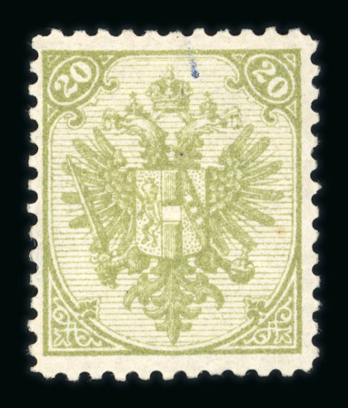 Stamp of Bosnia and Herzegovina » Austrian Post Offices Bosnia, Bosnien-Herzegowina, 1890 Steindruck 20Kr