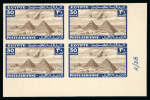 1933 Airmail 1m to 30m group of eight imperf. control blocks of four.