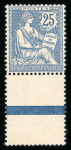 Stamp of France » Émissions à partir de 1900 1902,  Mouchon retouché Y&T n°127, 25c bleu, neuf **