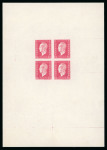 Stamp of France » Blocs et Feuillets 1944-1945, Bloc Dulac non émis avec une faciale à 1f50 au lieu de 2f40