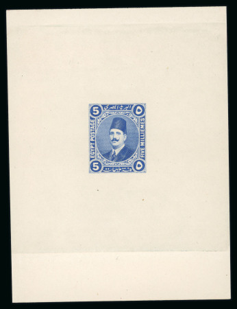 Stamp of Egypt » 1922-1936 King Fouad I Definitives » Essays 1922 Essays of Harrison & Sons: 5m light blue, large