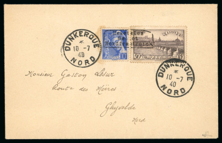 Stamp of France » Guerre 1940, lettre affranchie à 1f avec Mercure Y&T n°407