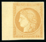 Stamp of France » Siège de Paris 1870 1887, Réimpression Granet Cérès Y&T n°36c, 10c bistre