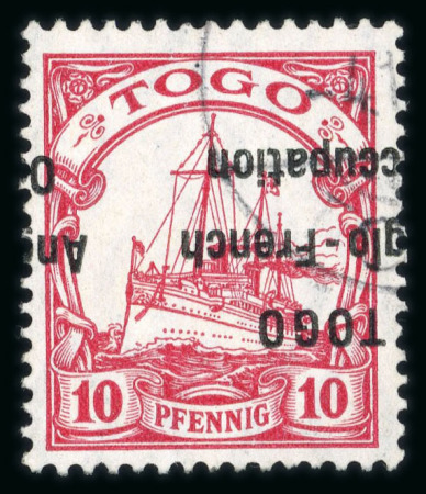 Stamp of Colonies françaises » Togo 1914, type Hohenzollern 10 Pfennig surchargé Y&T n°