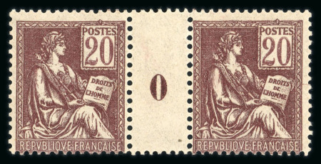 Stamp of France » Collections 1900-1903, belle collection de 62 paires avec millésimes