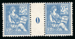 Stamp of France » Collections 1900-1903, belle collection de 62 paires avec millésimes