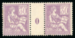 Stamp of France » Collections 1900-1903, belle collection de 62 paires avec millésimes
