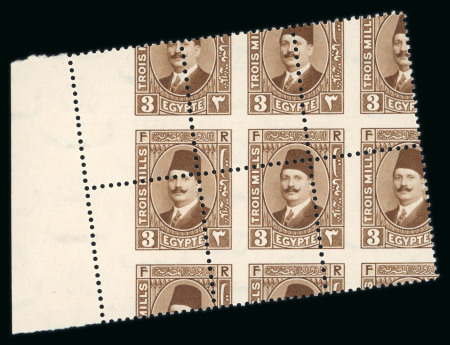 Stamp of Egypt » 1922-1936 King Fouad I Definitives » Issued Stamps 1927-37 King Fouad 2nd Portrait Issue: 3m pale brown,