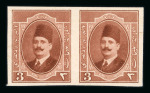 Stamp of Egypt » 1922-1936 King Fouad I Definitives » Issued Stamps 1923-24 First Portrait Issue: 3m red-brown, colour
