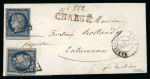 Stamp of France » Lettres Classiques 1851, lettre chargée affranchie de deux Cérès Y&T n°4