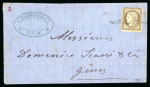 Stamp of France » Lettres Classiques 1876, lettre de 1876 pour Gênes (Italie) affranchie
