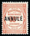 Stamp of France » Cours d'Instruction withdraw