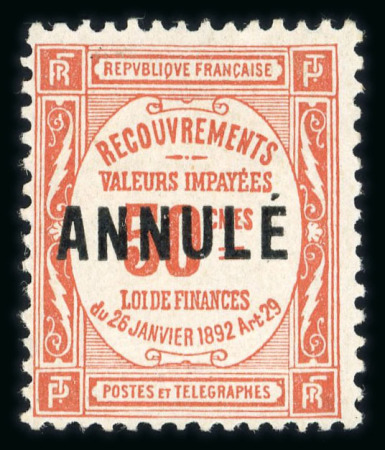 Stamp of France » Cours d'Instruction withdraw