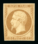 Stamp of France » Présidence de 1852 1852, Napoléon non dentelé Y&T n°9a 10c bistre-brun