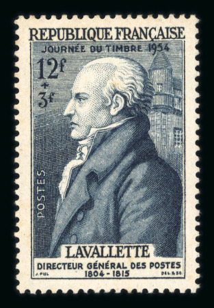 Stamp of Colonies françaises » Tunisie 1954, Y&T n°365 le timbre de Tunisie "LAVALETTE" journée
