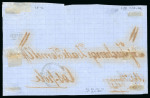Stamp of Romania » French Levant Offices in Romania 1864-69, pair of cover fronts to Constantinople