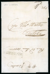 Stamp of Great Britain » Postal History 1810 (Apr 11) entire from Liverpool to Captain Thomas Mallery in Tortola (Virgin Islands) via Martinique