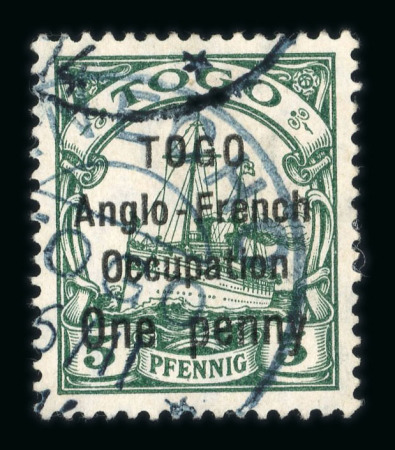 Stamp of Colonies françaises » Togo 1914, type Hohenzollern surchargé One Penny Y&T n°