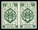 Stamp of Colonies françaises » Inde 1942, série de Londres Y&T n° 217-230 (sauf n° 229)