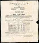 Stamp of Great Britain » 1840 Mulreadys & Caricatures » Advertising Letter Sheets 1843 (Jul 25) 1d Mulready lettersheet, with printed advert inside for the Atlas Assurance Company cancelled by superb London number "9" in MC