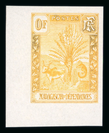 Stamp of Colonies françaises » Madagascar (Poste française) 1903, type Zebu Y&T n° 77A essai "Chassepot", la série