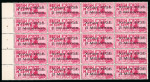 Stamp of Egypt » British Forces in Egypt 1932-35 1935 Provisional Christmas Seal 3m on 1pi mint n.h. booklet pane of 20
