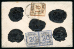 Stamp of France » Guerre de 1870-1871 1870, petite lettre chargée affranchie avec timbres