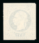 Stamp of Austria » 1867 Issue 1867, 5Kr Ungezähnte Farbprobe in blau