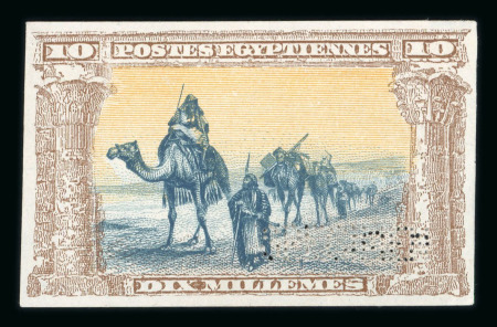 Stamp of Egypt » 1864-1906 Essays 1906 Essay of Bradbury Wilkinson & Co, 10m. multicolour, with camels and Bedouins,