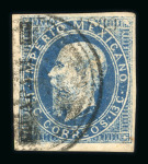 Stamp of Mexico 1866-1867, districts Apam, Campeche, Chalco and Colima