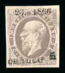 Stamp of Mexico 1866-1867, districts Apam, Campeche, Chalco and Colima