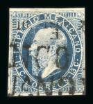 Stamp of Mexico 1866-1867, districts Lagos, Maravatio, Merida, Morelia, Oaxaca, Orizava