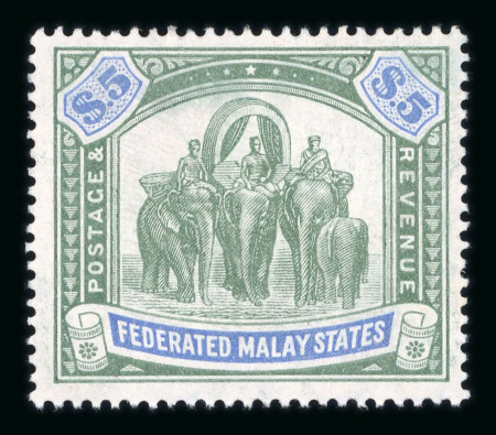 Stamp of Malaysia » Federated Malay States 1904, elephants type SG n° 48, 49 and 50 mint ** MNH,