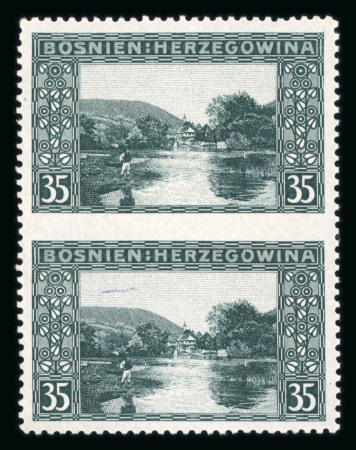 Stamp of Bosnia and Herzegovina » Austrian Post Offices Bosnia Bosnien 1906, 4 Werte m. UNGEZÄHNTEN Mitten