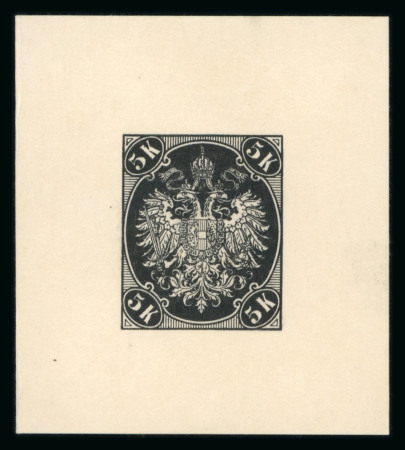 Stamp of Bosnia and Herzegovina » Austrian Post Offices Bosnia Bosnien-Herzegowina 1900-05 Schwarzdruck Einzelproben Wappen kpl