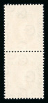 Stamp of Egypt » 1922-1936 King Fouad I Definitives » Proofs and Colour Trials 1923-24 First Portrait Issue: 5m chestnut with type A "CANCELLED" overprint in mint n.h. vertical pair
