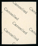 Stamp of Egypt » 1922-1936 King Fouad I Definitives » Issued Stamps 1927-37 Second Portrait Issue: 3m deep green type II with Royal "CANCELLED" on reverse in block of four