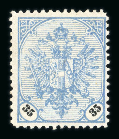 Stamp of Bosnia and Herzegovina » Austrian Post Offices Bosnia Bosnien-Herzegowina 1901-05 35H (2) beide ultramarin