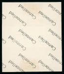 1927-37 Second Portrait Issue: 20m deep olive-green with pale centre type II "A/30" control block of four with Royal "CANCELLED" on reverse