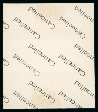 1927-37 Second Portrait Issue: 20m deep olive-green with pale centre type II "A/30" control block of four with Royal "CANCELLED" on reverse