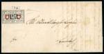 Stamp of Switzerland / Schweiz » Orts-Post und Poste Locale 1851, Orts-Post ohne Kreuzeinfassung im Paar auf Brief