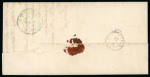 Stamp of Switzerland / Schweiz » Orts-Post und Poste Locale 1851, Orts-Post ohne Kreuzeinfassung im Paar auf Brief